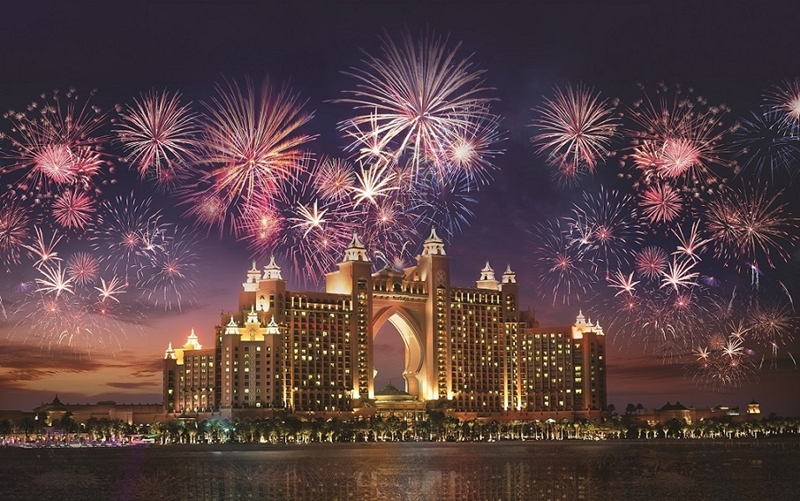 Atlantis, The Palm Fireworks, Dubai.